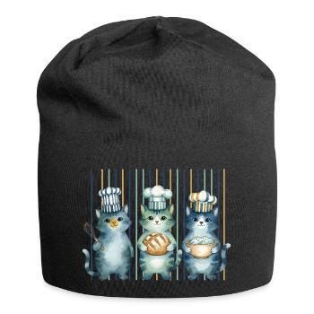 sourdough Bread Baking Baker Sourdough Starter Era - Jersey-Beanie - Schwarz - Vorne