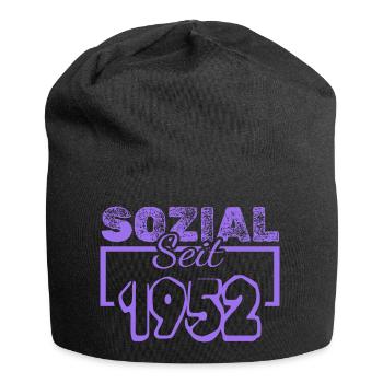 Sozial 1952 - Jersey-Beanie - Schwarz - Vorne