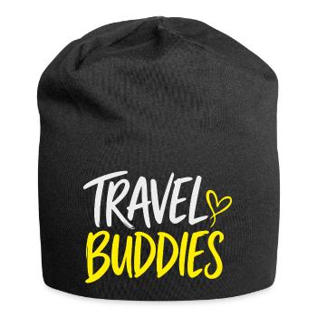 Lettrage des Travel Buddies - Bonnet en jersey - noir - Devant