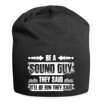 Be a sound guy Sound Engineer - Jersey Beanie - black - Front