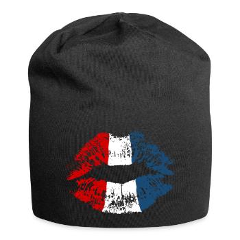 Netherlands Holland Kiss Lipstick Holland Color - Jersey Beanie - black - Front