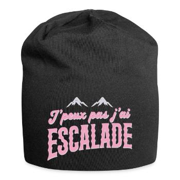 Escalade Rose Retro J'peux pas - Bonnet en jersey - noir - Devant