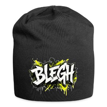 Blegh Graffiti Stil - Jersey-Beanie - Schwarz - Vorne