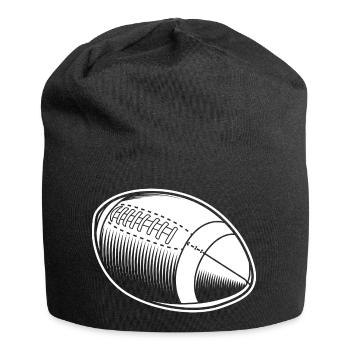 American Football Ball - Jersey Beanie - black - Front
