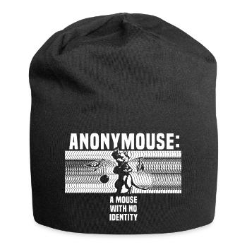 Anonymouse – une souris sans identité - Bonnet en jersey - noir - Devant