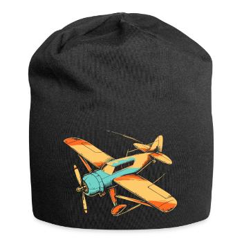 80s propeller plane - Jersey Beanie - black - Front