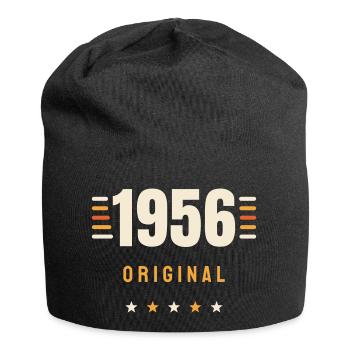 1956 Original Vintage Retro 70th Birthday Gift - Jersey Beanie - black - Front