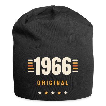 1966 Original Vintage Retro 60th Birthday Gift - Jersey Beanie - black - Front