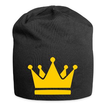 Crown Birthday Gift - Jersey Beanie - black - Front