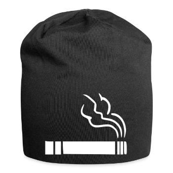 Zigarette Raucherbereich  - Jersey-Beanie - Schwarz - Vorne