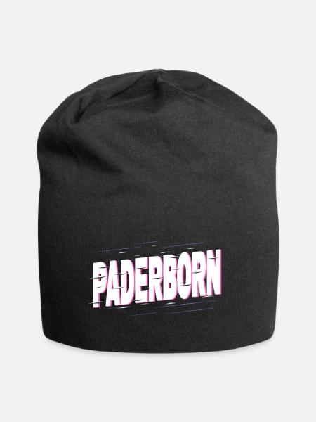 Paderborn Deutschland Stadt Schrift Heimat Liebe - Jersey-Beanie - Schwarz