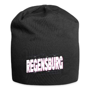 Regensburg Allemagne City Font Home Love - Bonnet en jersey - noir - Devant