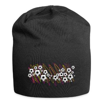 Fußbälle, Fußballfan-Streetwear - Jersey-Beanie - Schwarz - Vorne