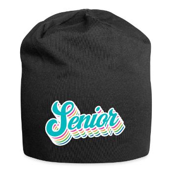 Senior - Student Class Retro Graduation Party Geschenk - Jersey-Beanie - Schwarz - Vorne