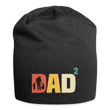 Papa à la puissance 2 Papa en devenir papa 2 - Bonnet en jersey - noir - Devant