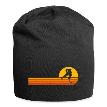 Hockey Sunrise hockey hockey player - Jersey Beanie - black - Front