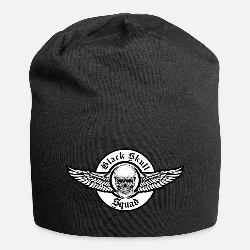 Black Skull Squad - Bonnet en jersey - noir