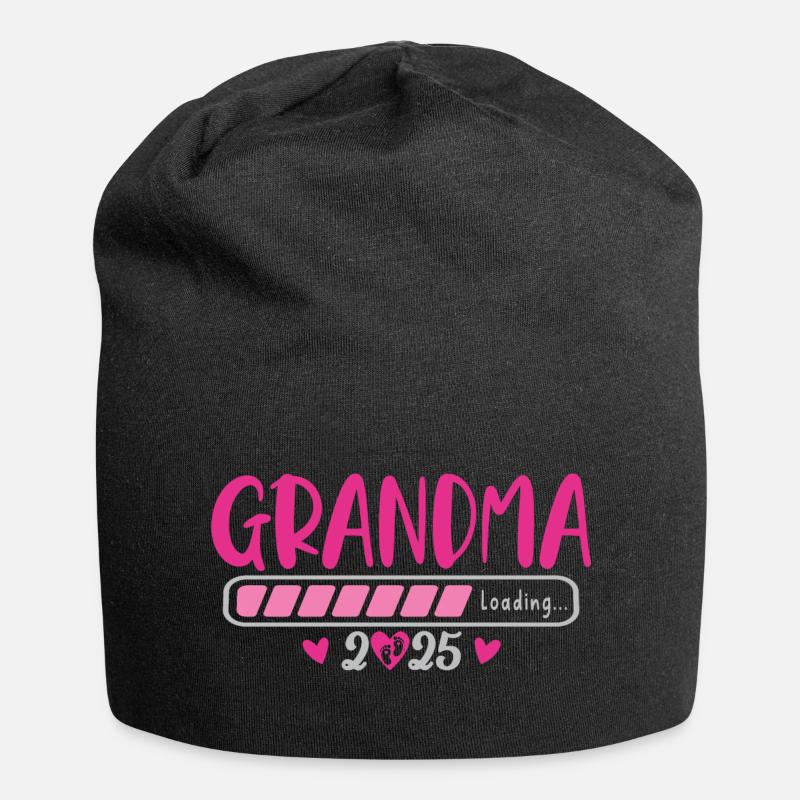 grandma loading 2025 - Jersey Beanie - black