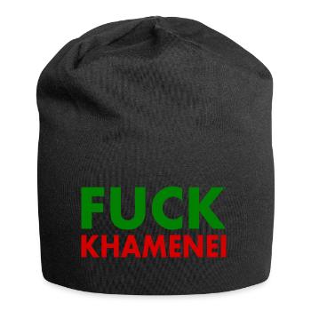 Fuck khamenei Chamenei - iran - Jersey-Beanie - Schwarz - Vorne