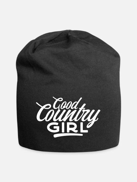 Good Girl Typografie - Jersey-Beanie - Schwarz