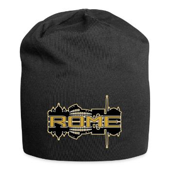 Rome Rome Italy City Skyline Gold Home Love - Jersey Beanie - black - Front