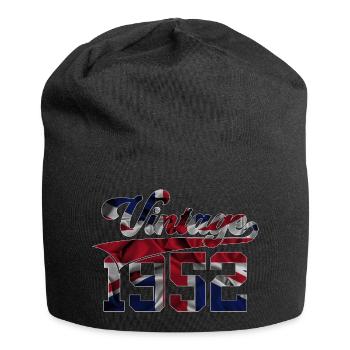 VINTAGE 1952 UK 74TH BIRTHDAY - Jersey Beanie - black - Front