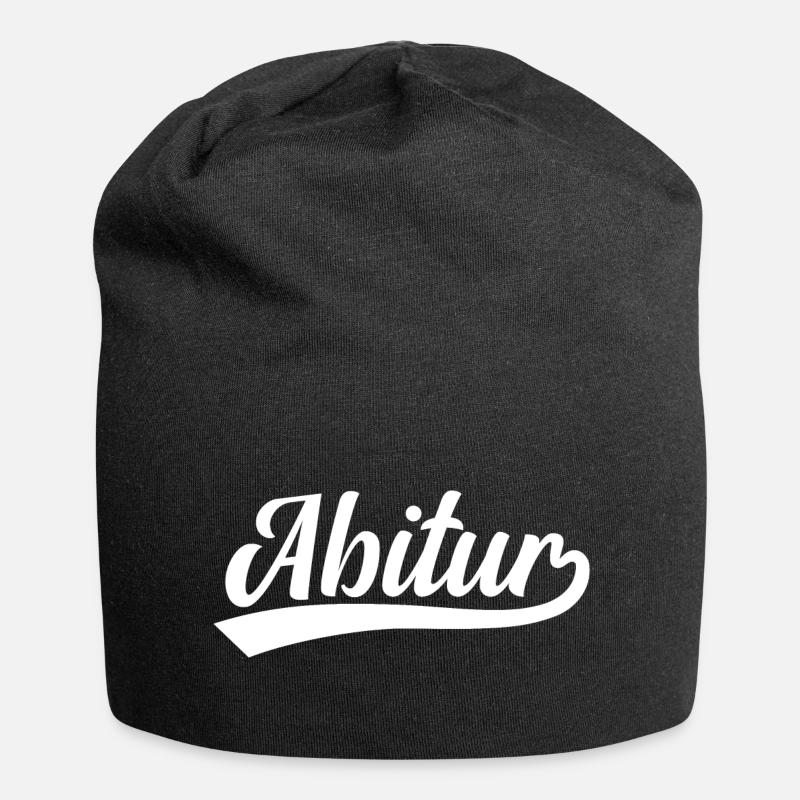 Abitur - Jersey-Beanie - Schwarz