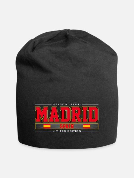 Madrid - Jersey-Beanie - Schwarz