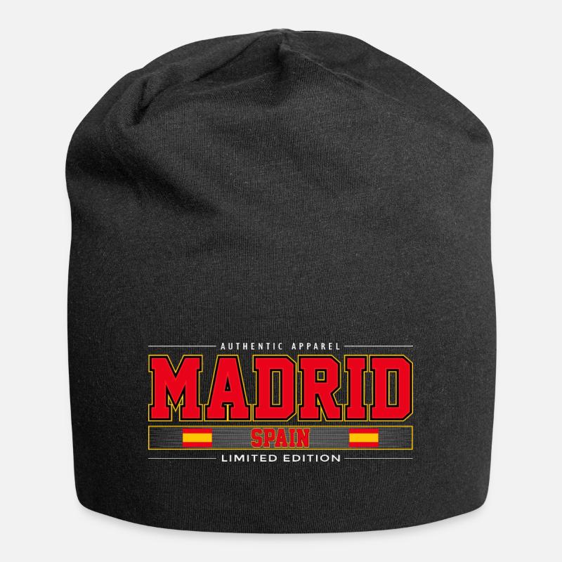 Madrid - Jersey-Beanie - Schwarz