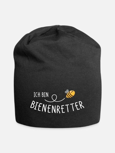 Ich bin Bienenretter - Jersey-Beanie - Schwarz