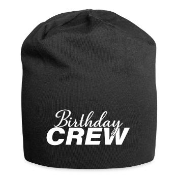Birthday Crew Matching Group Birthday Party Outfit - Jersey Beanie - black - Front