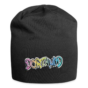 Dortmund Deutschland Stadt Graffiti Spray Sprayer - Jersey-Beanie - Schwarz - Vorne