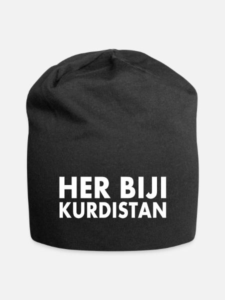 Her biji Kurdistan - Jersey-Beanie - Schwarz