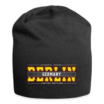 Berlin - Jersey-Beanie - Schwarz - Vorne