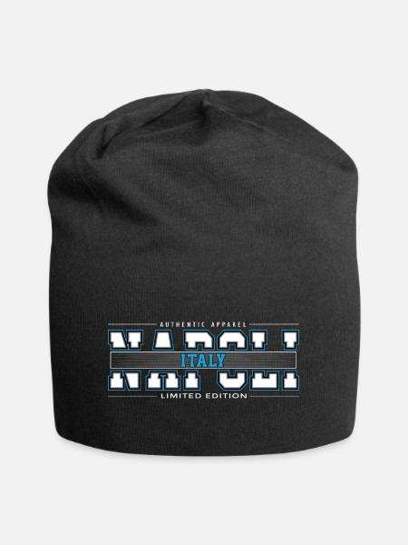 NAPOLI - Jersey-Beanie - Schwarz