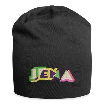 Jena Allemagne City Font Punk Rétro - Bonnet en jersey - noir - Devant