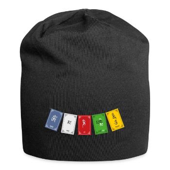 OM MA NI PADME HUM - Prayer Flags 1 - Jersey Beanie - black - Front