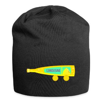 Lustige Limonade Limousine (b) - Jersey-Beanie - Schwarz - Vorne