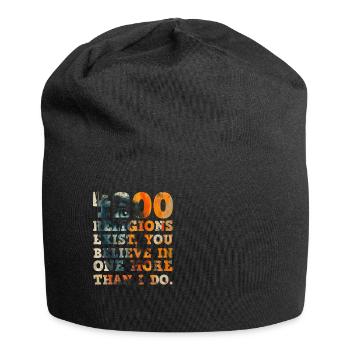 4200 religions existent - Bonnet en jersey - noir - Devant
