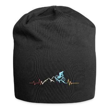 Battement de coeur rétro VTT - Bonnet en jersey - noir - Devant