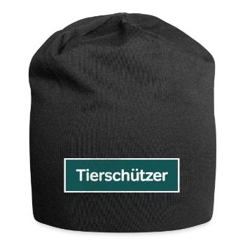 Tierschützer - Jersey-Beanie - Schwarz - Vorne