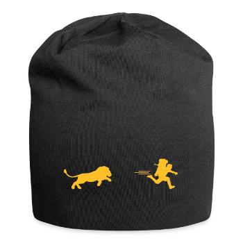 Lion - Jersey-Beanie - Schwarz - Vorne