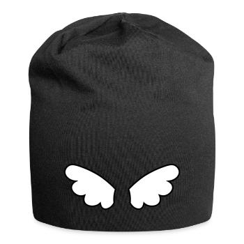 Ailes d'ange - ailes d'anges - Bonnet en jersey - noir - Devant
