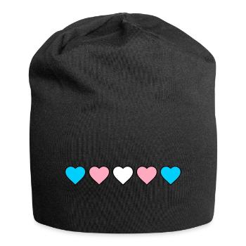 Transgender Heart Transsexual Trans* Heart Trans - Jersey Beanie - black - Front