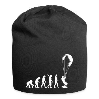 Kitesurf - Evolution de l’Homme, Darwin - Bonnet en jersey - noir - Devant