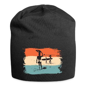 Surf, Surf, Surf, Surf, Surf - Bonnet en jersey - noir - Devant