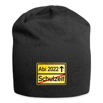 Abi 2022 - Jersey-Beanie - Schwarz - Vorne