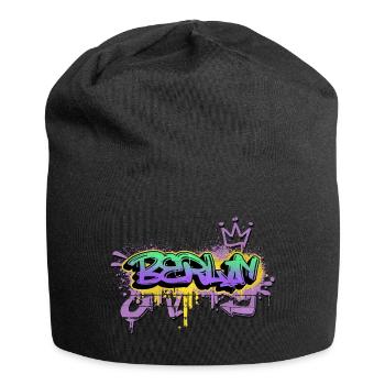 Berlin Allemagne Ville Graffiti Spray Sprayer - Bonnet en jersey - noir - Devant