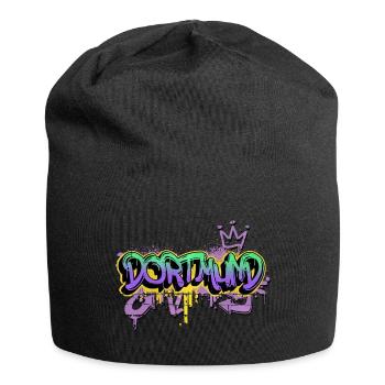 Dortmund Deutschland Stadt Graffiti Spray Sprayer - Jersey-Beanie - Schwarz - Vorne