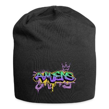 Amiens France City Graffiti Spray Sprayer - Jersey Beanie - black - Front